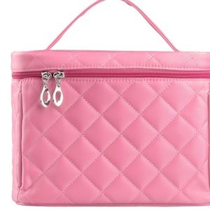 Big Size Nylon Cosmetic Bag, Pink